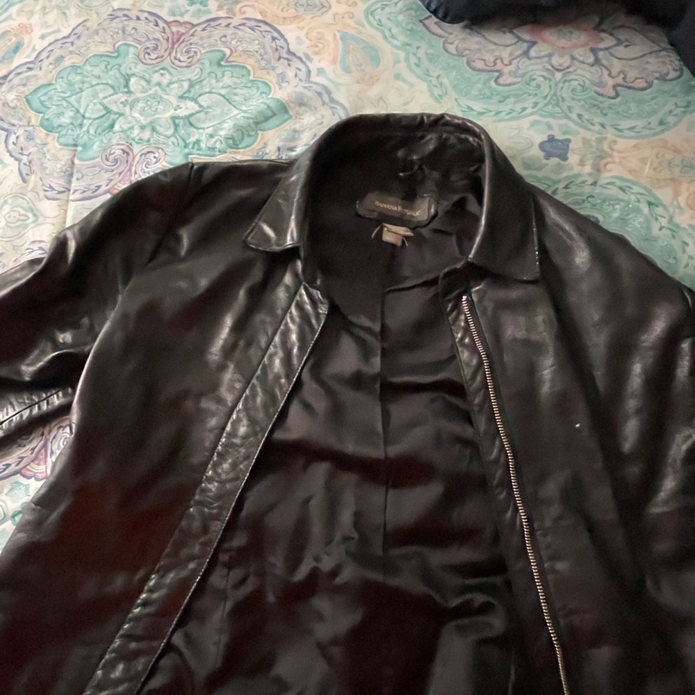 Womens banana republic leather jacket